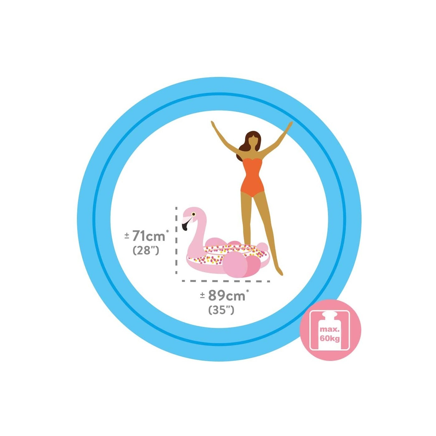 INTEX Glitter Flamingo Tube 56251 | Toys-shop.gr