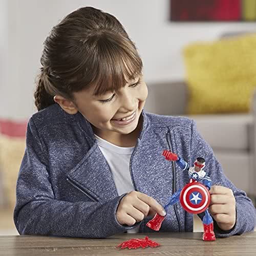 Hasbro Marvel Avengers Bend And Flex Φιγούρα Δράσης 15 Εκ. - Captain America Falcon E7377 / F0971 5010993792320