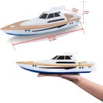 Maisto Tech Speed Boat Super Yacht(Usb Ver.) 2.4Ghz (Incl.Chargeable Li-Ion Batteries) 34 Cm, Λευκό 82197 090159821977