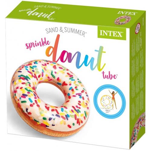 INTEX Sprinkle Donut Tube - Φουσκωτό Σωσίβιο Γλυκάκι Ντόνατ Πασπαλισμένο Με Καρύδα 99Εκ. 56263 6941057407517