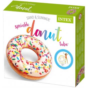 INTEX Sprinkle Donut Tube - Φουσκωτό Σωσίβιο Γλυκάκι Ντόνατ Πασπαλισμένο Με Καρύδα 99Εκ. 56263 6941057407517