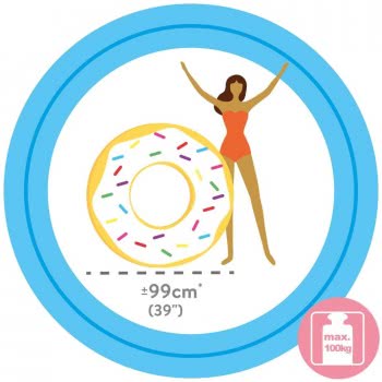 INTEX Rainbow Sprinkle Donut Tube 99 Cm 56263 6941057407517
