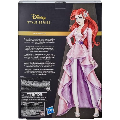 Hasbro Princess Style Series, Ariel Fashion Doll In A Modern Style With Earrings And Shoes E9157 5010993745746