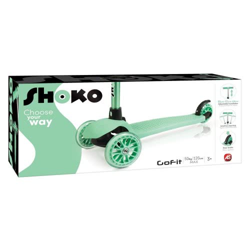 As company Shoko Kids Scooter Go Fit With 3 Wheels Green Color For Ages 3+ 5004-50501 5203068505011