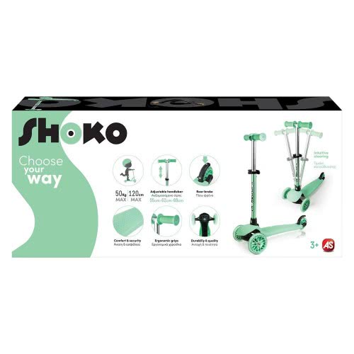 As company Shoko Παιδικό Πατίνι Fit Με Ρόδες Σε Πράσινο Χρώμα Για + Χρονών 5004-50501 5203068505011