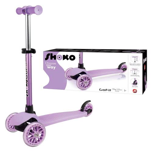 As company Shoko Kids Scooter Go Fit With 3 Wheels Purple Color For Ages 3+ 5004-50502 5203068505028