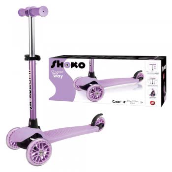 As company Shoko Kids Scooter Go Fit With 3 Wheels Purple Color For Ages 3+ 5004-50502 5203068505028