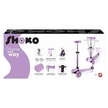 As company Shoko Kids Scooter Go Fit With 3 Wheels Purple Color For Ages 3+ 5004-50502 5203068505028