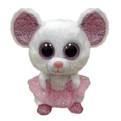 ty Beanie Boos Nina Χνουδωτό Ποντικάκι Με Τουτού Λευκό 15Εκ 1607-36365 008421363650