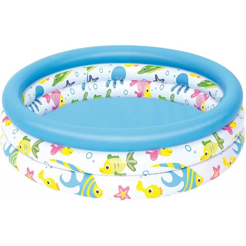 Bestway Ocean Life Inflatable Paddling Pool For Kids - 40 X 10 Inches 51008 6942138900347