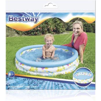 Bestway Ocean Life Inflatable Paddling Pool For Kids - 40 X 10 Inches 51008 6942138900347