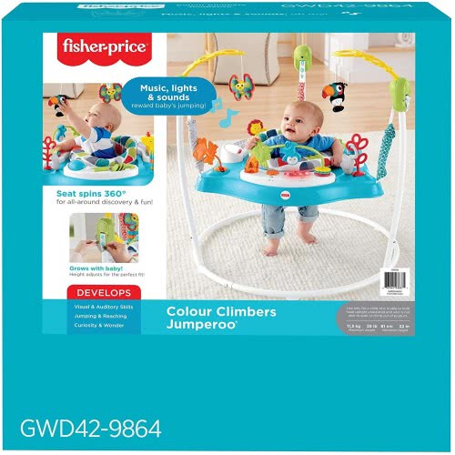 Mattel Jumperoo Colour Climbers Ζωάκια Της Ζούγκλας GWD42 887961938371