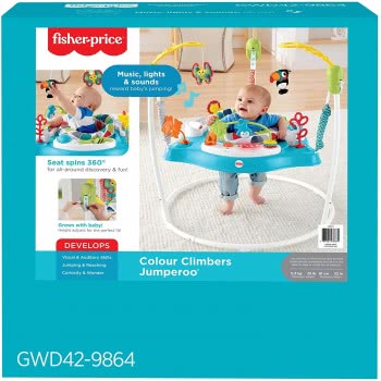 Mattel Jumperoo Colour Climbers Ζωάκια Της Ζούγκλας GWD42 887961938371