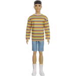 Mattel Ken Fashionistas Κούκλα 175 Μακρύ Μανίκι Πολύχρωμο Ριγέ Πουκάμισο DWK44 / GRB91 887961900378