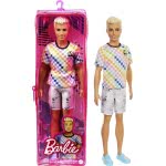 Mattel Ken Fashionistas Κούκλα 174 With Sculpted Blonde Hair Wearing A Surf-Inspired Checkered Shirt DWK44 / GRB90 887961900392