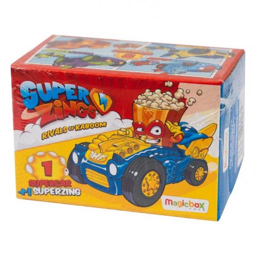 As company Superzings Rivals Of Kaboom Series 1 Figure With Supercar ...