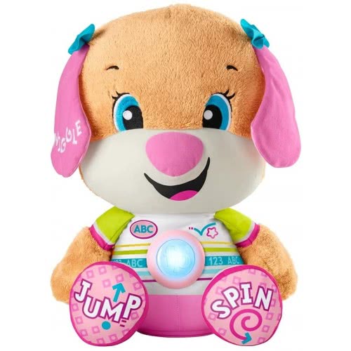 Mattel Laugh And Learn Μεγάλο Εκπαιδευτικό Σκυλάκι Smart Stages(Ελληνικά) - Ροζ HCJ38 194735011094