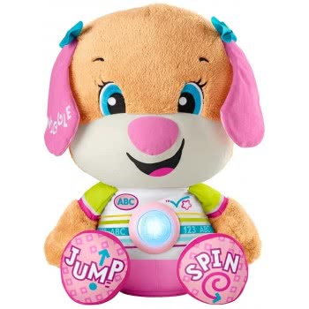 Mattel Laugh And Learn Μεγάλο Εκπαιδευτικό Σκυλάκι Smart Stages(Ελληνικά) - Ροζ HCJ38 194735011094