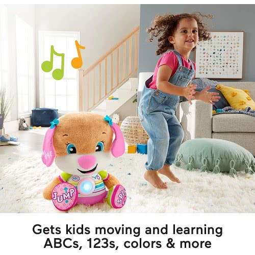 Mattel Laugh And Learn Μεγάλο Εκπαιδευτικό Σκυλάκι Smart Stages(Ελληνικά) - Ροζ HCJ38 194735011094