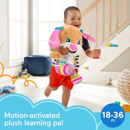 Mattel Laugh And Learn Μεγάλο Εκπαιδευτικό Σκυλάκι Smart Stages(Ελληνικά) - Ροζ HCJ38 194735011094