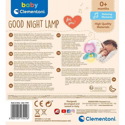 Clementoni Baby For You Βρεφικό Φωτάκι Νυκτός Για 0+ Μηνών 1000-17441 8005125174416