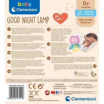Clementoni Baby For You Newborn Baby Good Night Lamp For 0+ Months 1000-17441 8005125174416