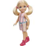 Mattel Barbie Chelsea Doll (6-Inch Blonde) Wearing Skirt With Striped Print And Pink Boots DWJ33 / GXT38 887961961942