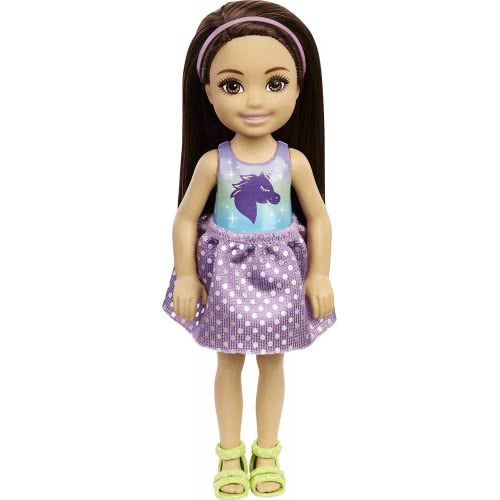 Mattel Barbie Chelsea Doll (6-Inch Blonde) Wearing Tie-Dye Shorts, Molded Top Και Yellow Shoes DWJ33 / GXT39 887961961980