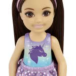 Mattel Barbie Chelsea Doll (6-Inch Blonde) Wearing Tie-Dye Shorts, Molded Top Και Yellow Shoes, Gift For 3 To 7 Year Olds DWJ33 