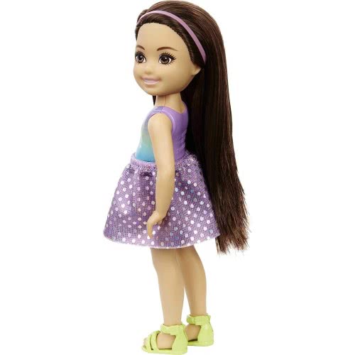 Mattel Barbie Chelsea Doll (6-Inch Blonde) Wearing Tie-Dye Shorts, Molded Top Και Yellow Shoes DWJ33 / GXT39 887961961980