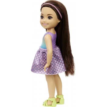 Mattel Barbie Chelsea Doll (6-Inch Blonde) Wearing Tie-Dye Shorts, Molded Top Και Yellow Shoes DWJ33 / GXT39 887961961980
