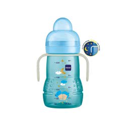 MAM Μπιμπερό Μετάβασης Trainer Night 220Ml 4+ Μηνών Με Θήλη Και Στόμιο Extra Soft 451 9001616808821