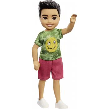 Mattel Barbie Chelsea Boy Doll (6-Inch Brunette) Wearing Camo T-Shirt, Shorts And Sneakers DWJ33 / GXT37 887961961966