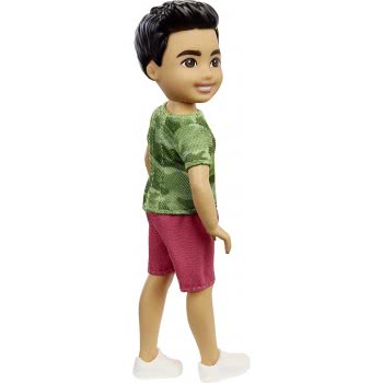 Mattel Barbie Chelsea Boy Doll (6-Inch Brunette) Wearing Camo T-Shirt, Shorts And Sneakers DWJ33 / GXT37 887961961966