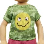 Mattel Barbie Chelsea Boy Doll (6-Inch Brunette) Wearing Camo T-Shirt, Shorts And Sneakers DWJ33 / GXT37 887961961966