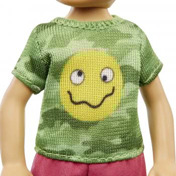 Mattel Barbie Chelsea Boy Doll (6-Inch Brunette) Wearing Camo T-Shirt, Shorts And Sneakers DWJ33 / GXT37 887961961966