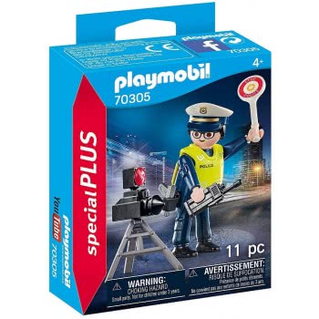Playmobil Special Plus Police Officer With Speed Trap 70305 4008789703057