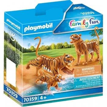 Playmobil Family Fun Δύο Τίγρεις Με Το Μικρό Τους 70359 4008789703590
