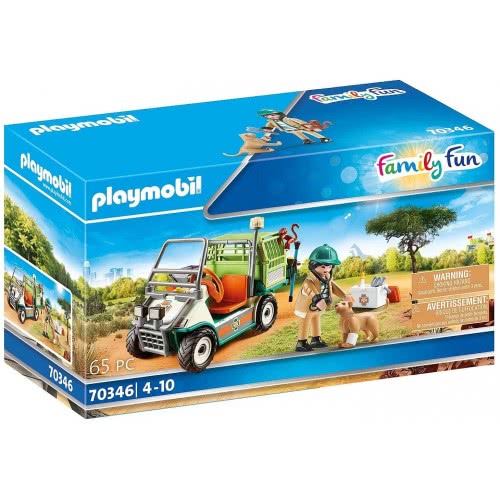 Playmobil Family Fun Κτηνίατρος Με Όχημα Ζωολογικού Κήπου 70346 4008789703460