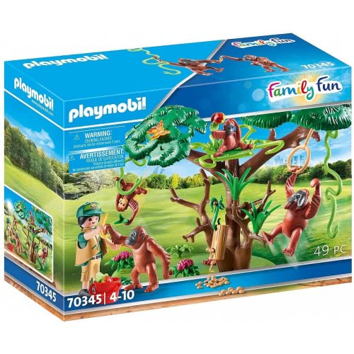 Playmobil Family Fun Φροντιστής Ζώων Με Ουρακοτάγκους 70345 4008789703453