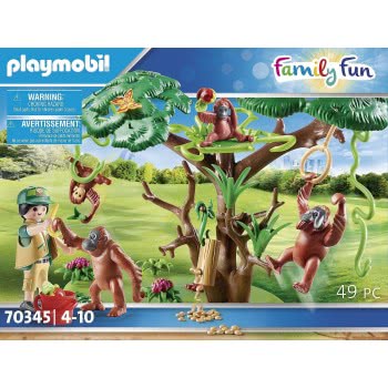 Playmobil Family Fun Φροντιστής Ζώων Με Ουρακοτάγκους 70345 4008789703453