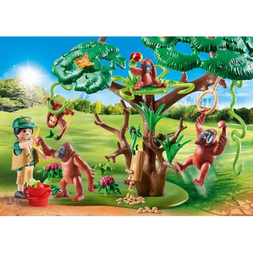 Playmobil Family Fun Φροντιστής Ζώων Με Ουρακοτάγκους 70345 4008789703453