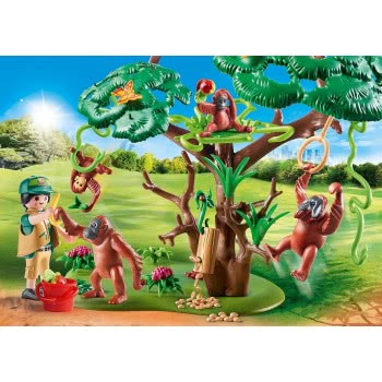 Playmobil Orangutans With Tree 70345 4008789703453
