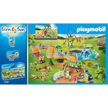 Playmobil Family Fun Οικογένεια Κόκκινων Πάντα 70344 4008789703446