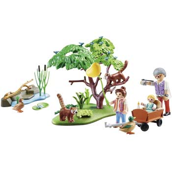 Playmobil Family Fun Οικογένεια Κόκκινων Πάντα 70344 4008789703446