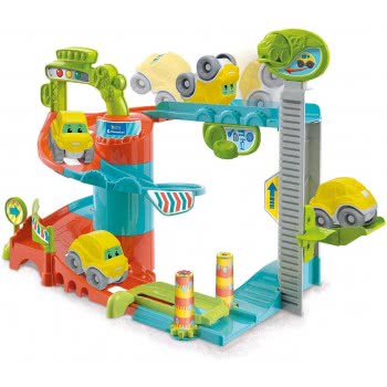 Clementoni Fun Garage Baby Track For Toddlers, Ages 18 Months Plus, Multi-Coloured 1000-17404 8005125174041