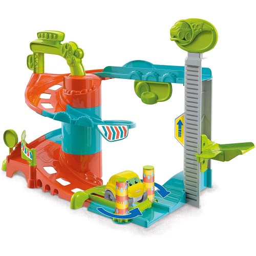 Clementoni Fun Garage Baby Track For Toddlers, Ages 18 Months Plus, Multi-Coloured 1000-17404 8005125174041