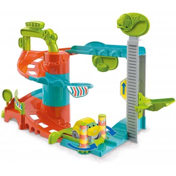 Clementoni Fun Garage Baby Track For Toddlers, Ages 18 Months Plus, Multi-Coloured 1000-17404 8005125174041