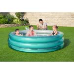 Bestway Round Family Pool Big Metallic 3-Ring 2.01Cm 51043 6942138973914