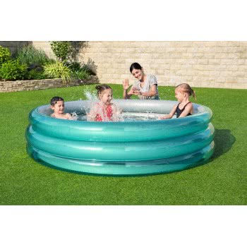 Bestway Φουσκώτη Πισίνα Big Metallic 3-Ring 2.01Cm 51043 6942138973914